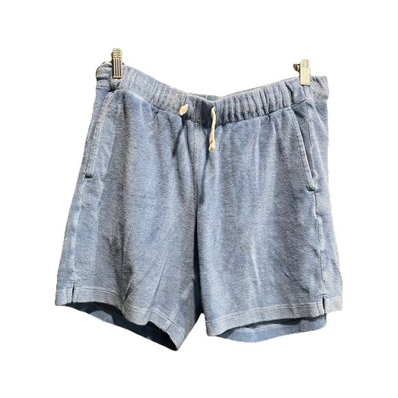 Todd Snyder Light Blue Drawstring Men's Terry Sweat Shorts Size Large - Picture 1 of 5